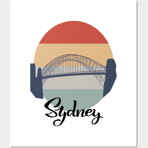 Sydney Harbour Bridge Wall Art by ProjectX23Red